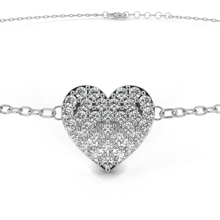 Radiant Heart Moissanite Bracelet