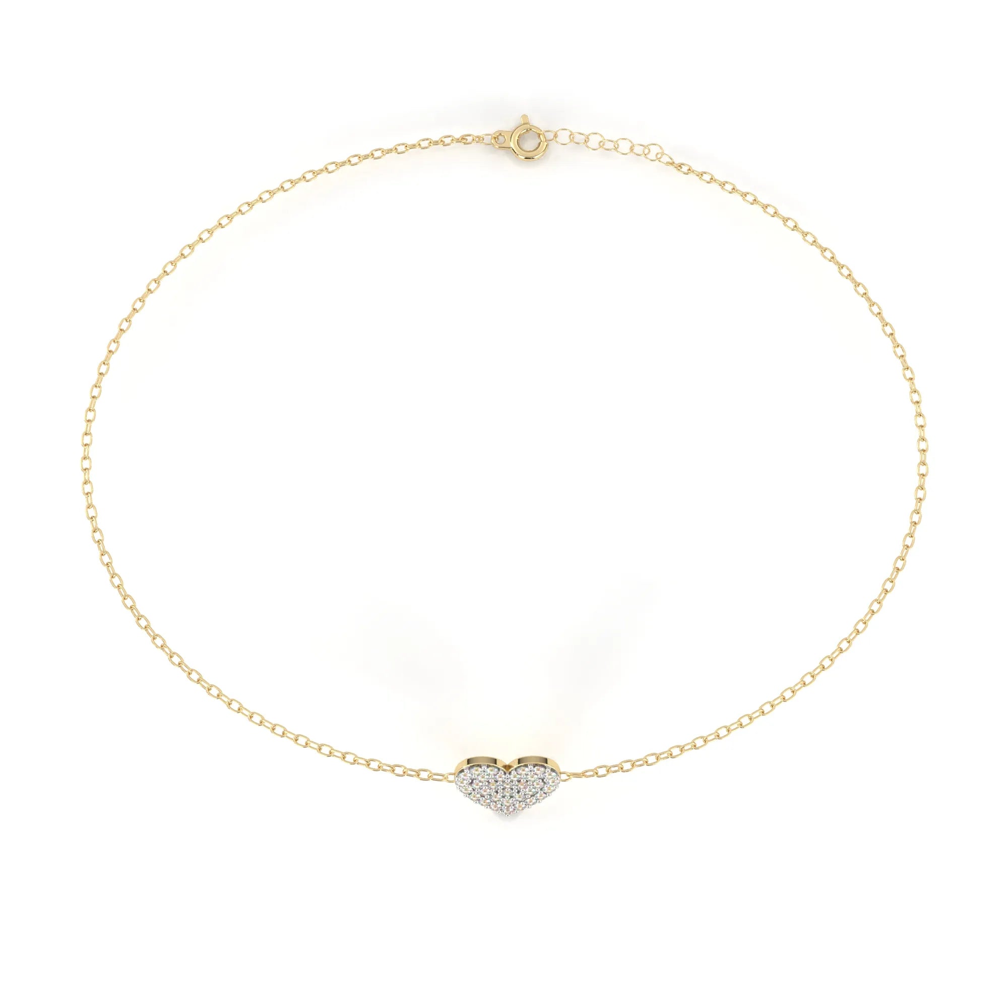 Radiant Heart Lab Diamond Bracelet