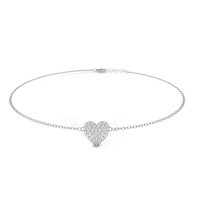 Radiant Heart Lab Diamond Bracelet