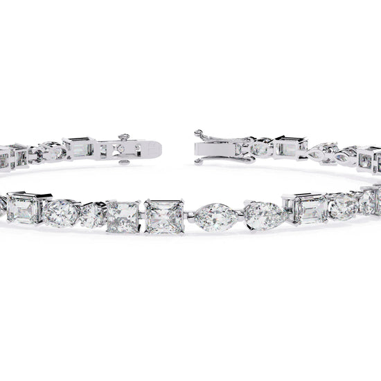 Mosaic Sparkle Moissanite Bracelet