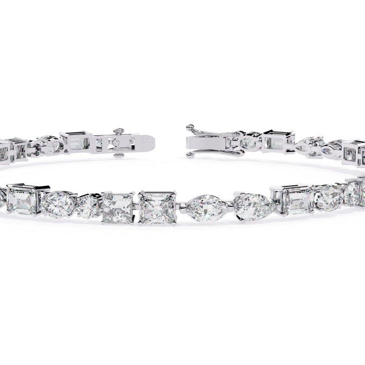 Mosaic Sparkle Moissanite Bracelet