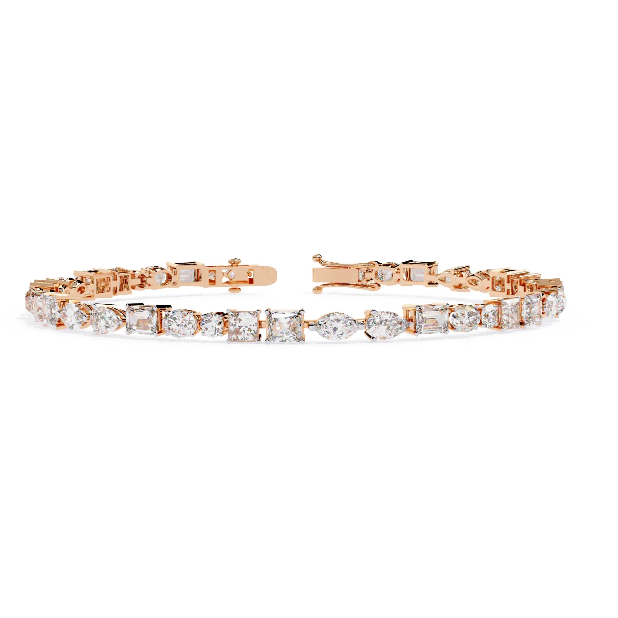 Mosaic Sparkle Moissanite Bracelet