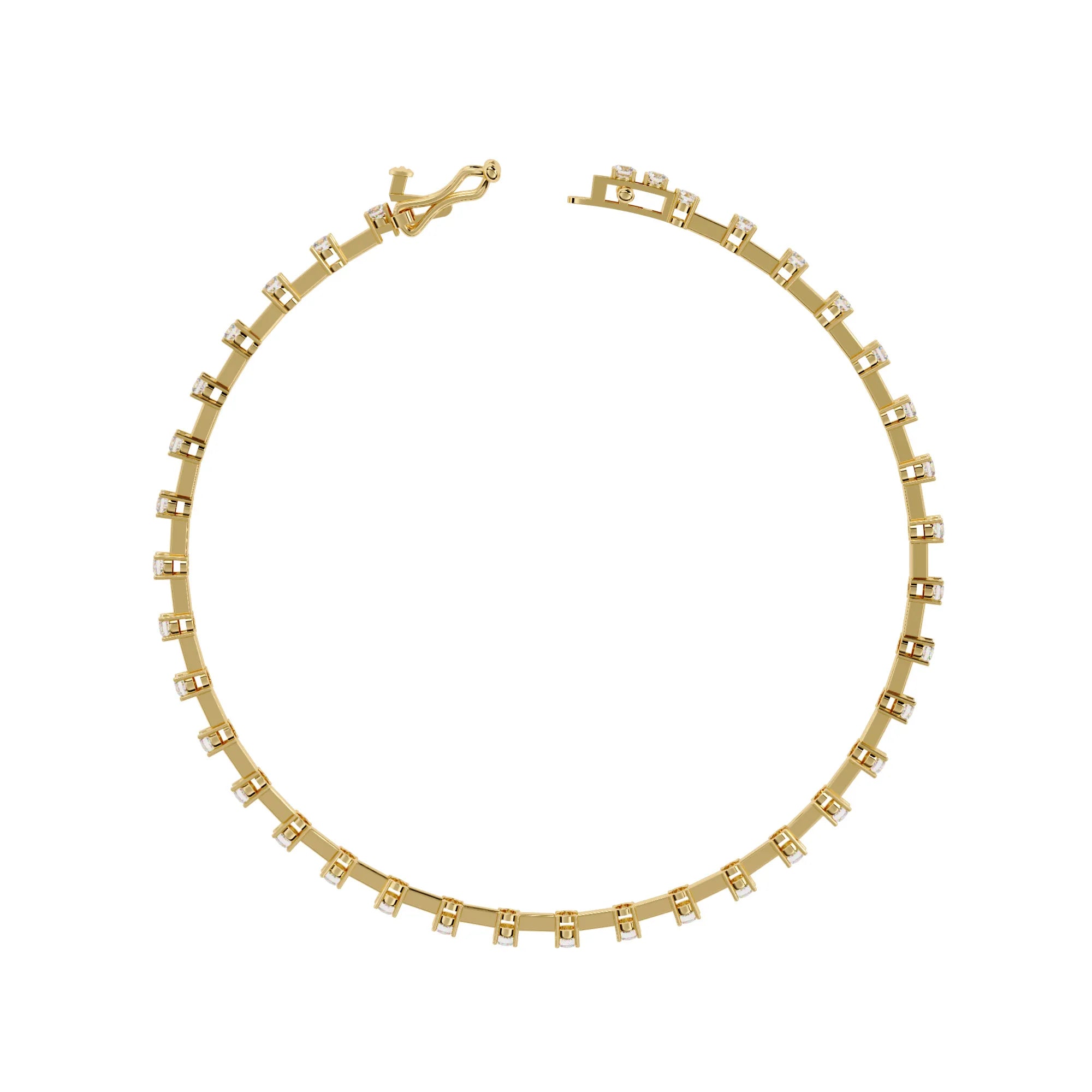 Classic Row Moissanite Bracelet