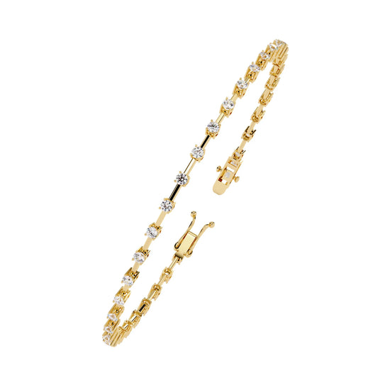 Classic Row Lab Diamond Bracelet
