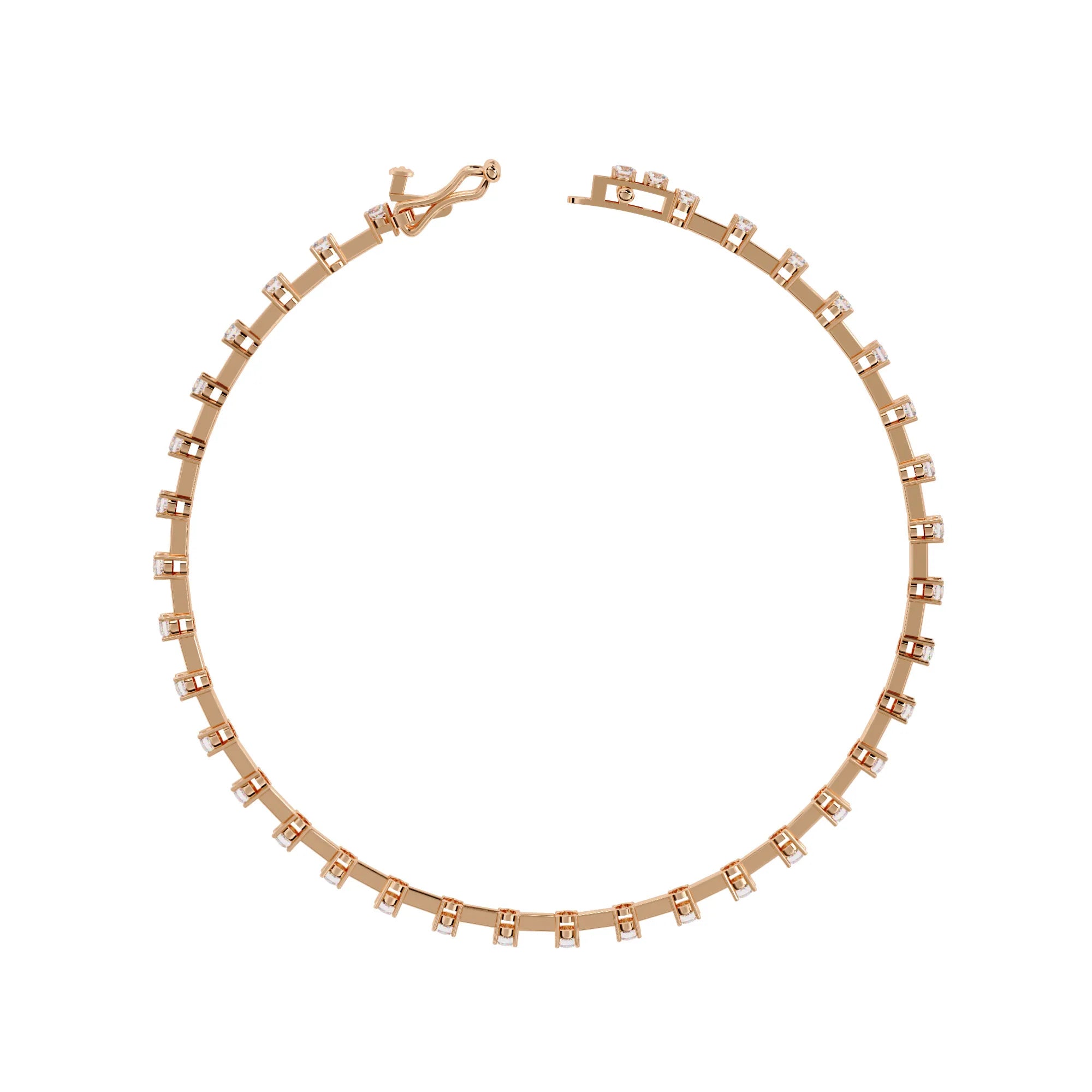 Classic Row Lab Diamond Bracelet
