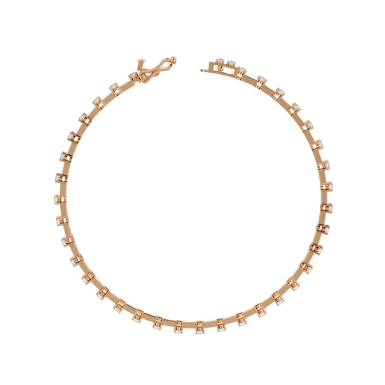 Classic Row Lab Diamond Bracelet