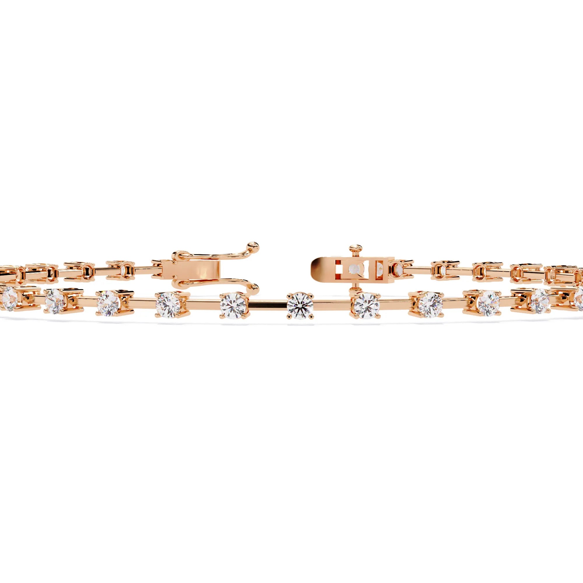 Classic Row Moissanite Bracelet