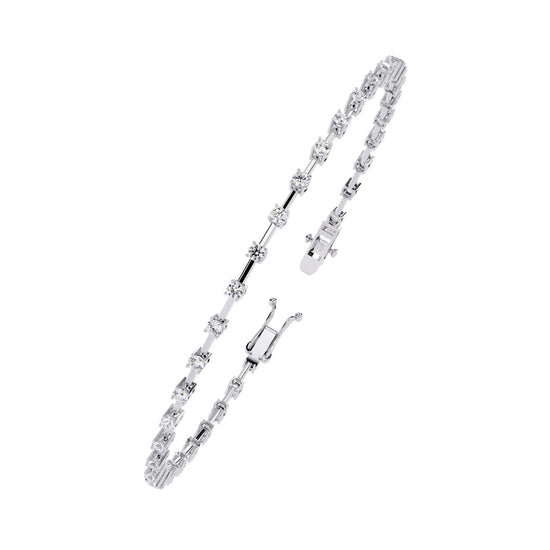 Classic Row Lab Diamond Bracelet