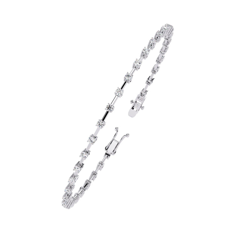 Classic Row Lab Diamond Bracelet