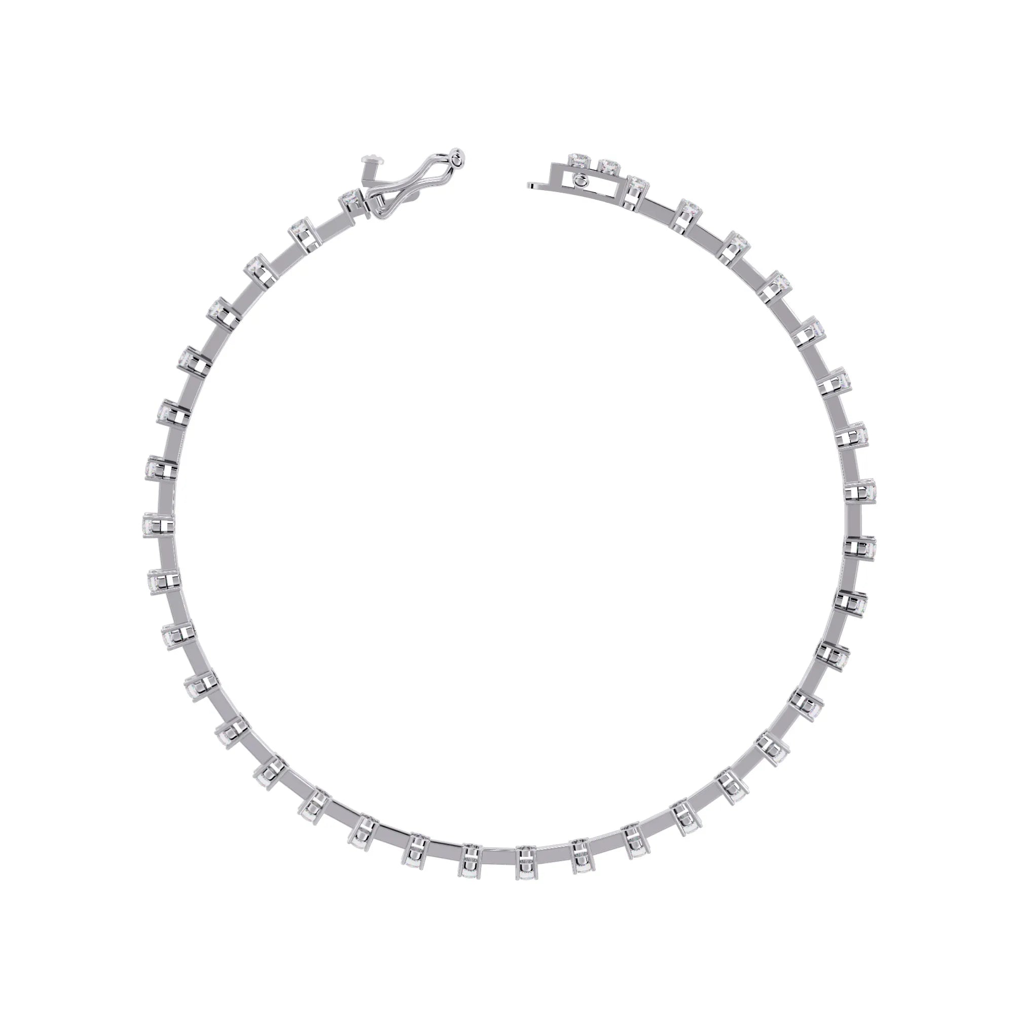 Classic Row Lab Diamond Bracelet