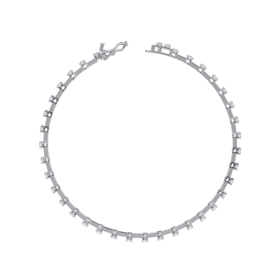 Classic Row Moissanite Bracelet