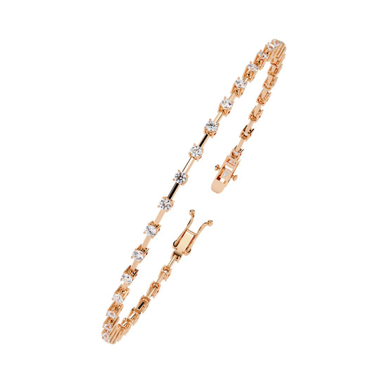 Classic Row Lab Diamond Bracelet