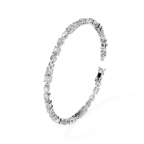 Luminous Shapes Moissanite Bracelet