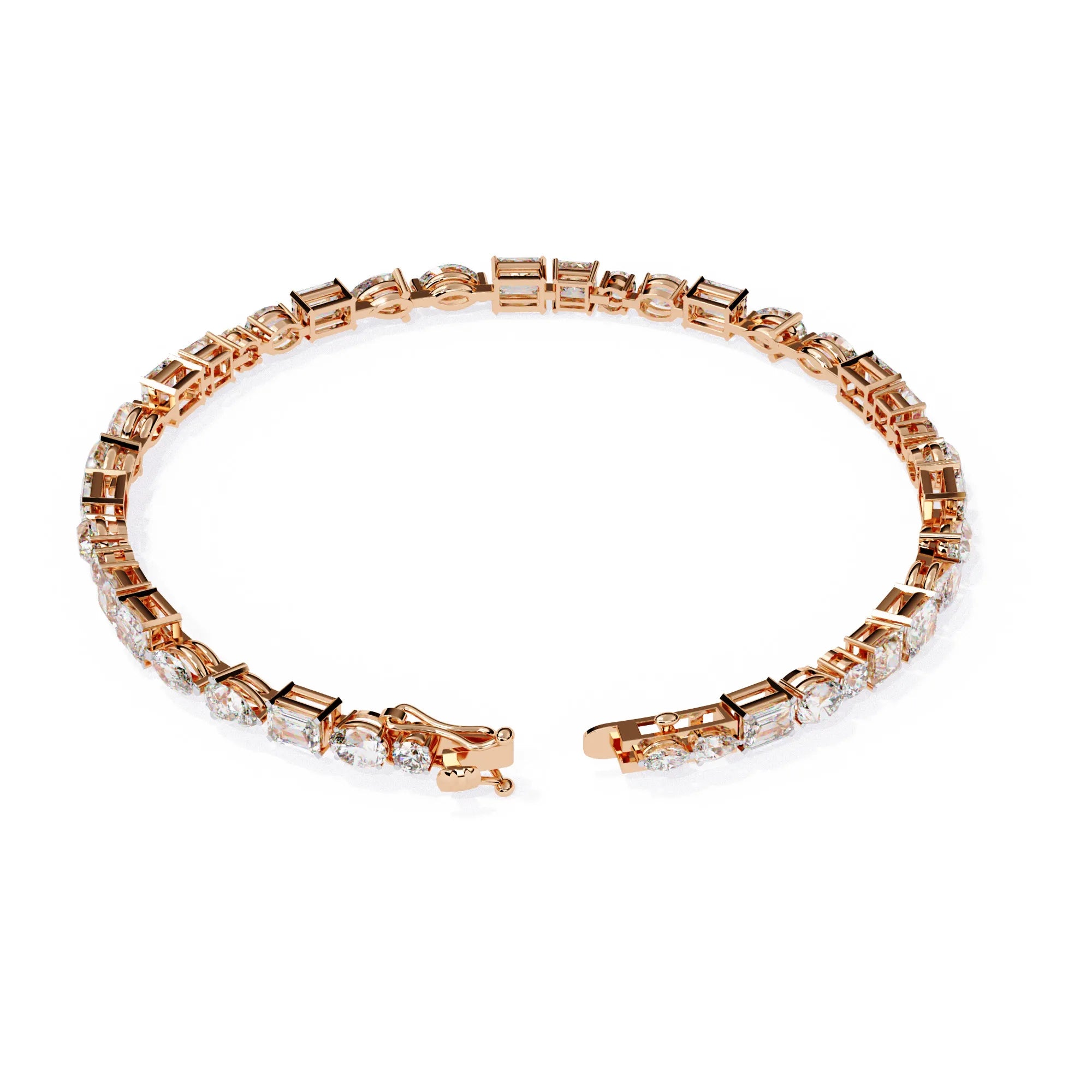 Luminous Shapes Moissanite Bracelet