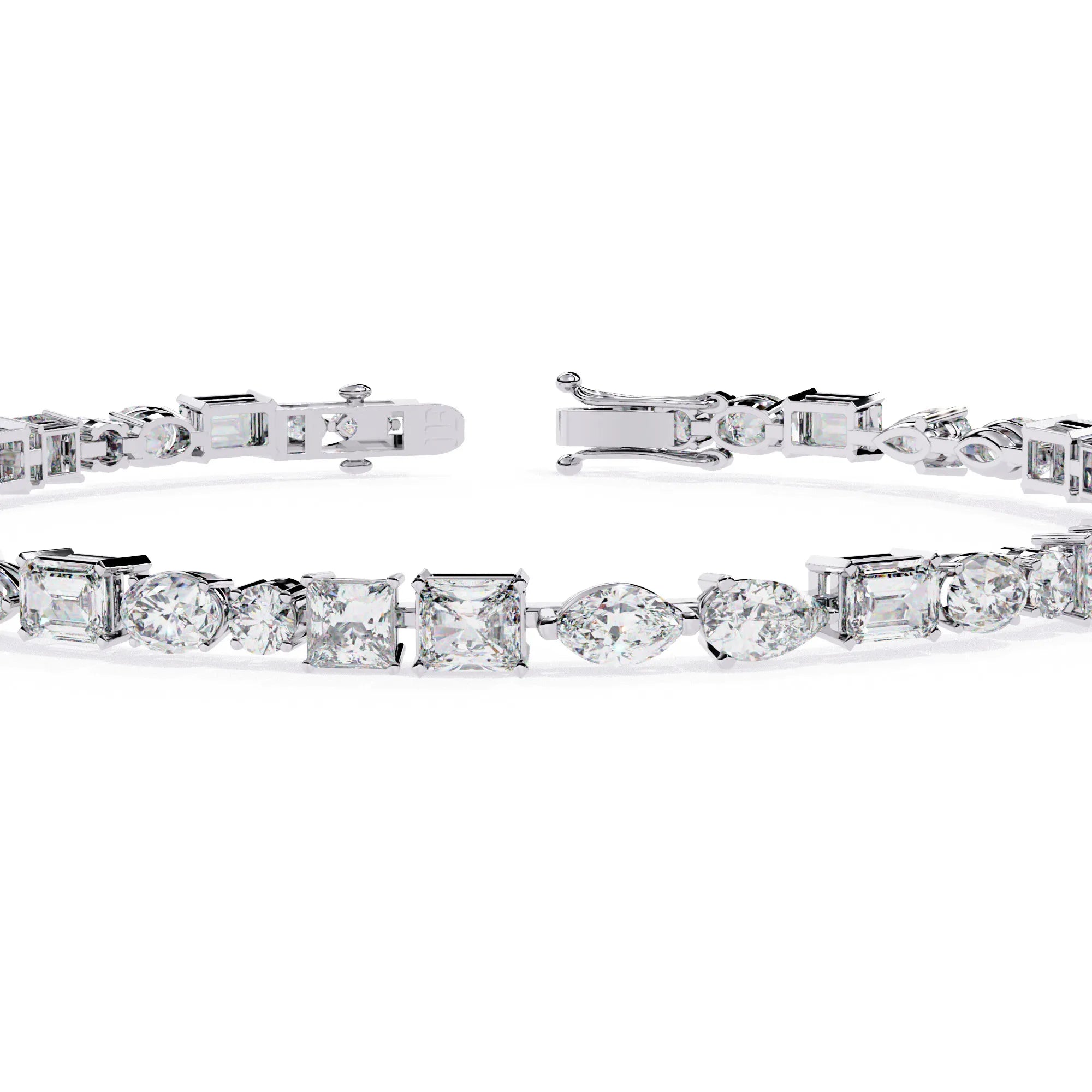 Luminous Shapes Moissanite Bracelet