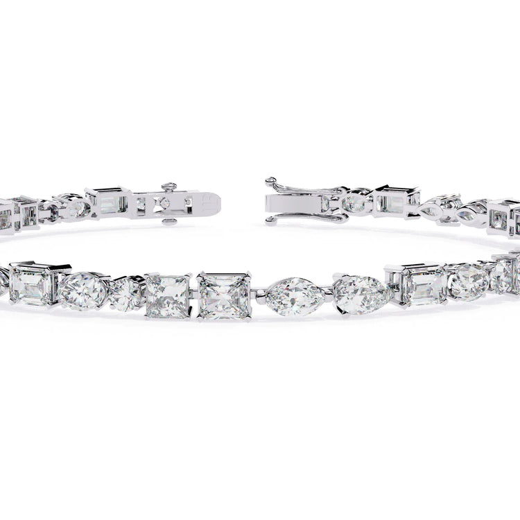 Luminous Shapes Moissanite Bracelet