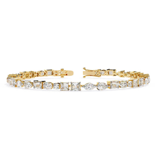 Luminous Shapes Moissanite Bracelet