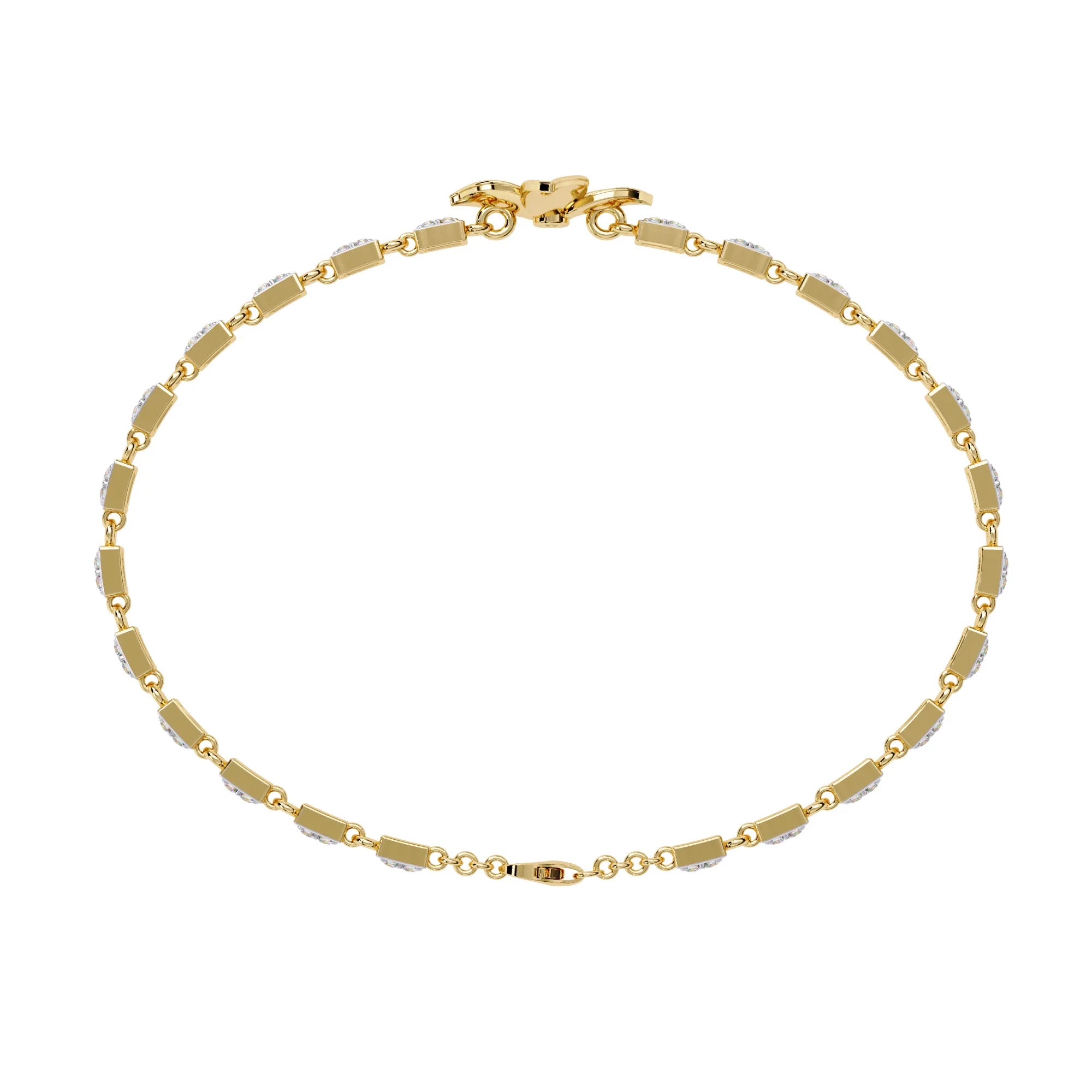 Floral Sparkle Moissanite Bracelet