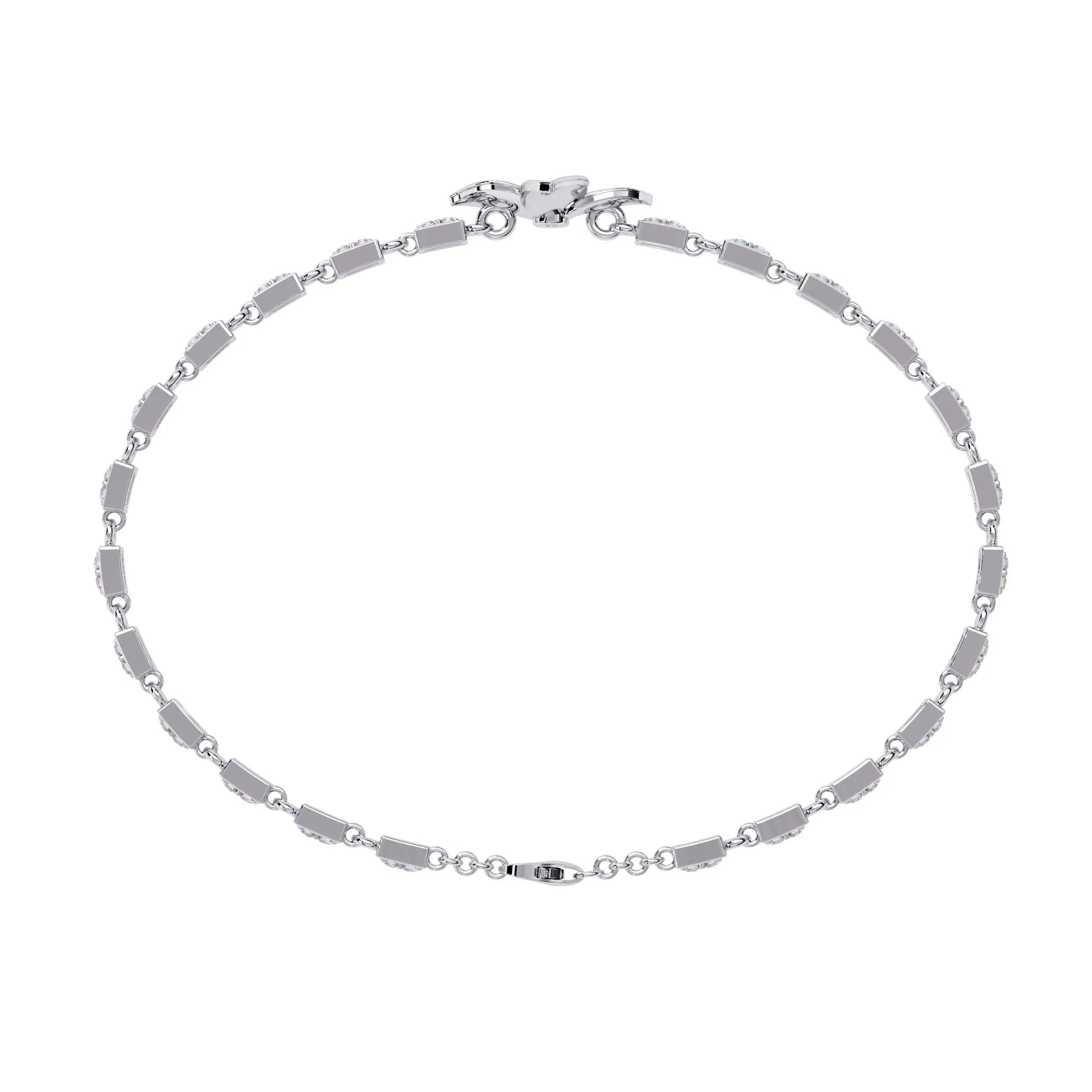 Floral Sparkle Moissanite Bracelet