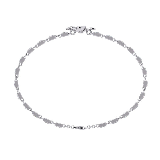 Floral Sparkle Moissanite Bracelet