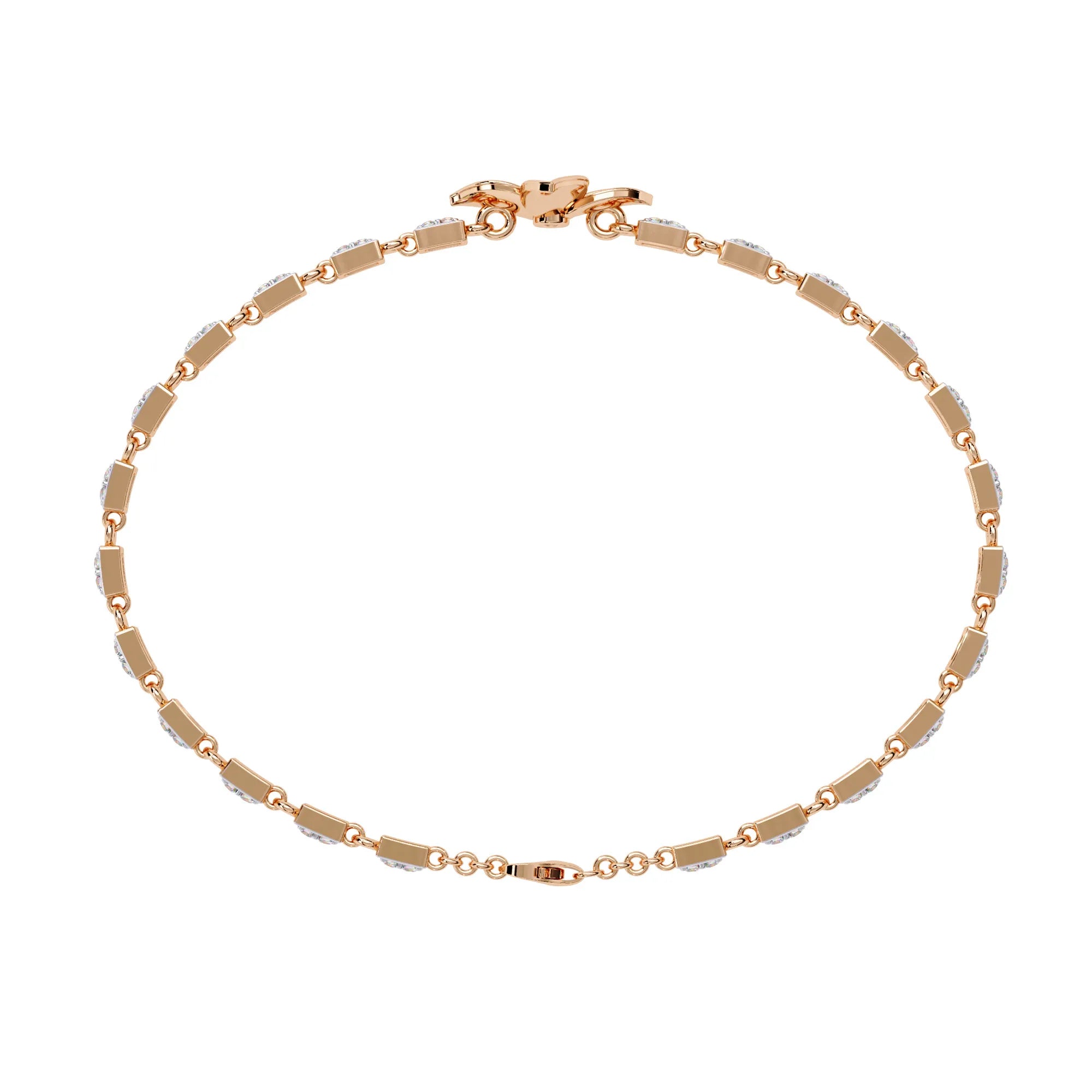 Floral Sparkle Moissanite Bracelet