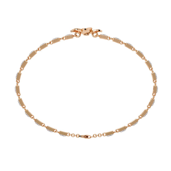 Floral Sparkle Lab Diamond Bracelet