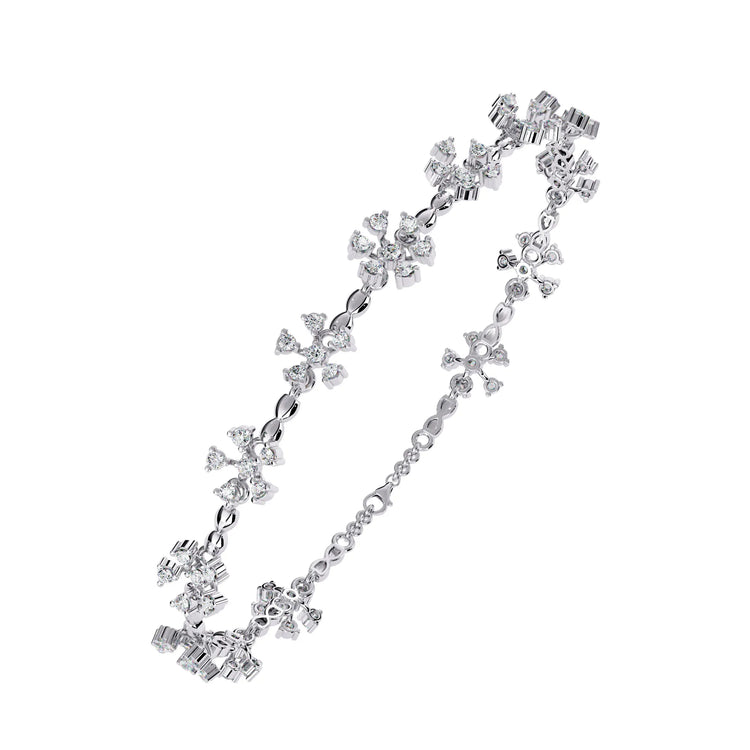 Petal Blossom Moissanite Bracelet