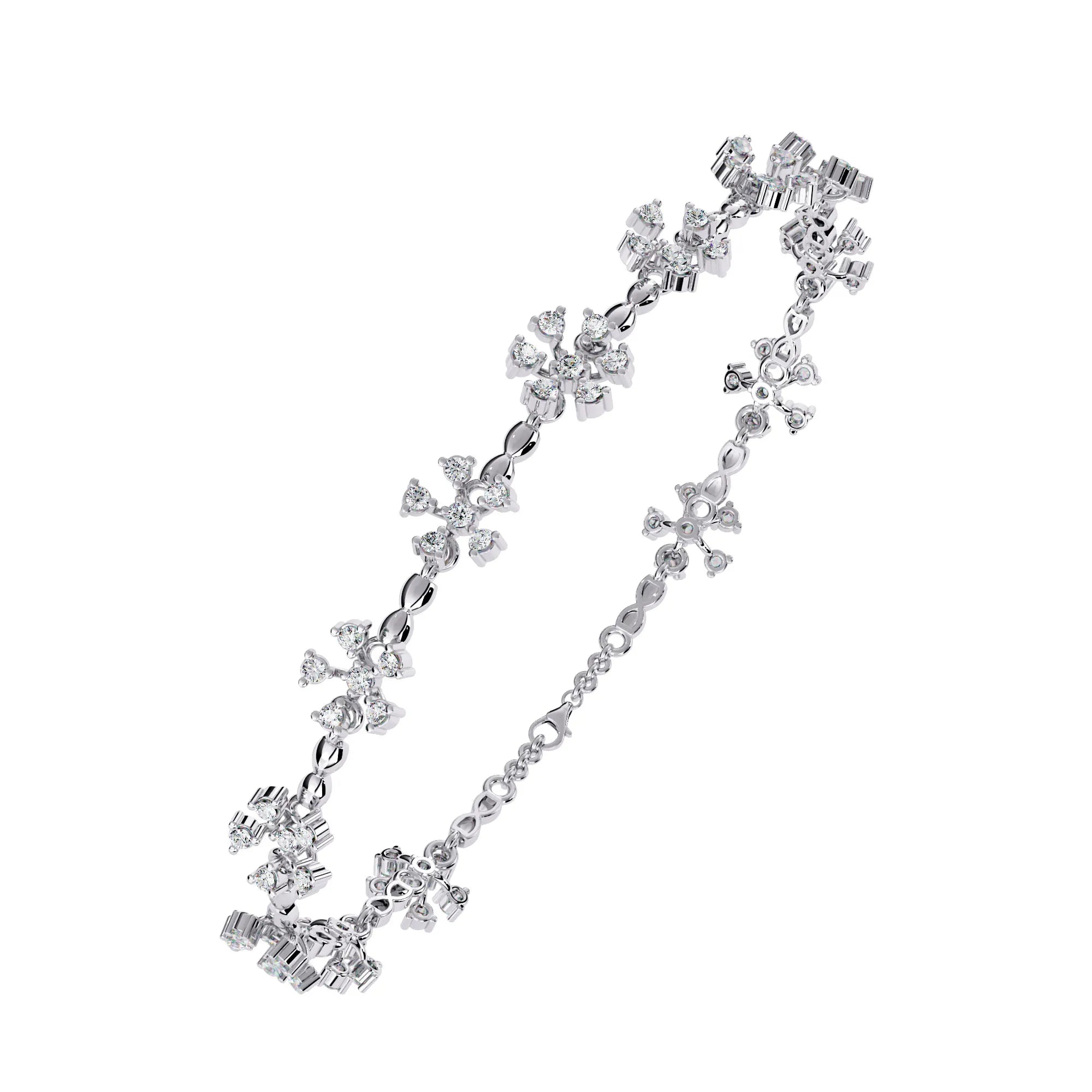 Petal Blossom Lab Diamond Bracelet