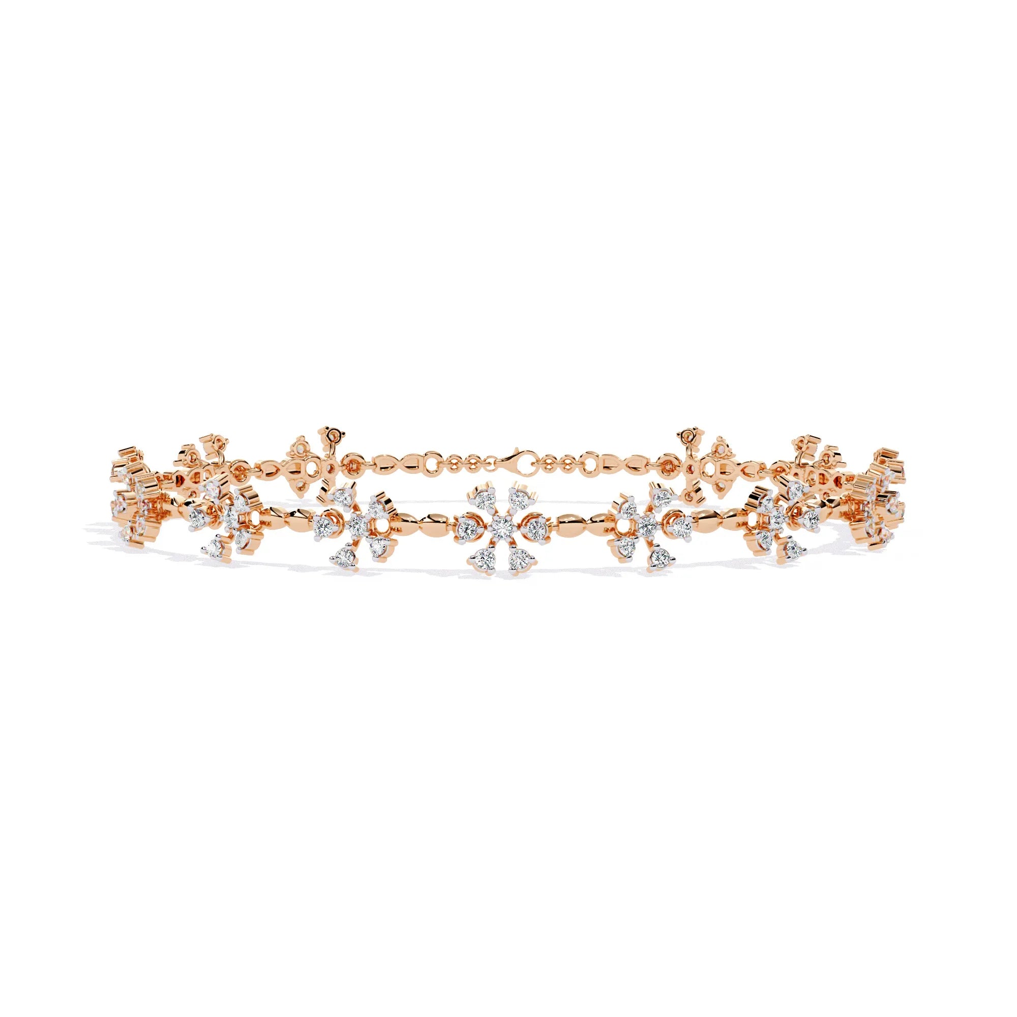 Petal Blossom Lab Diamond Bracelet