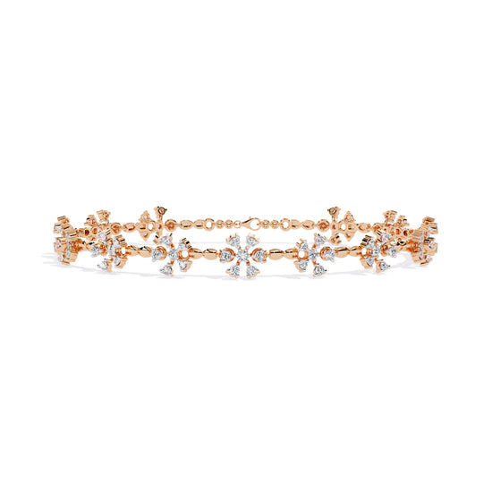 Petal Blossom Lab Diamond Bracelet