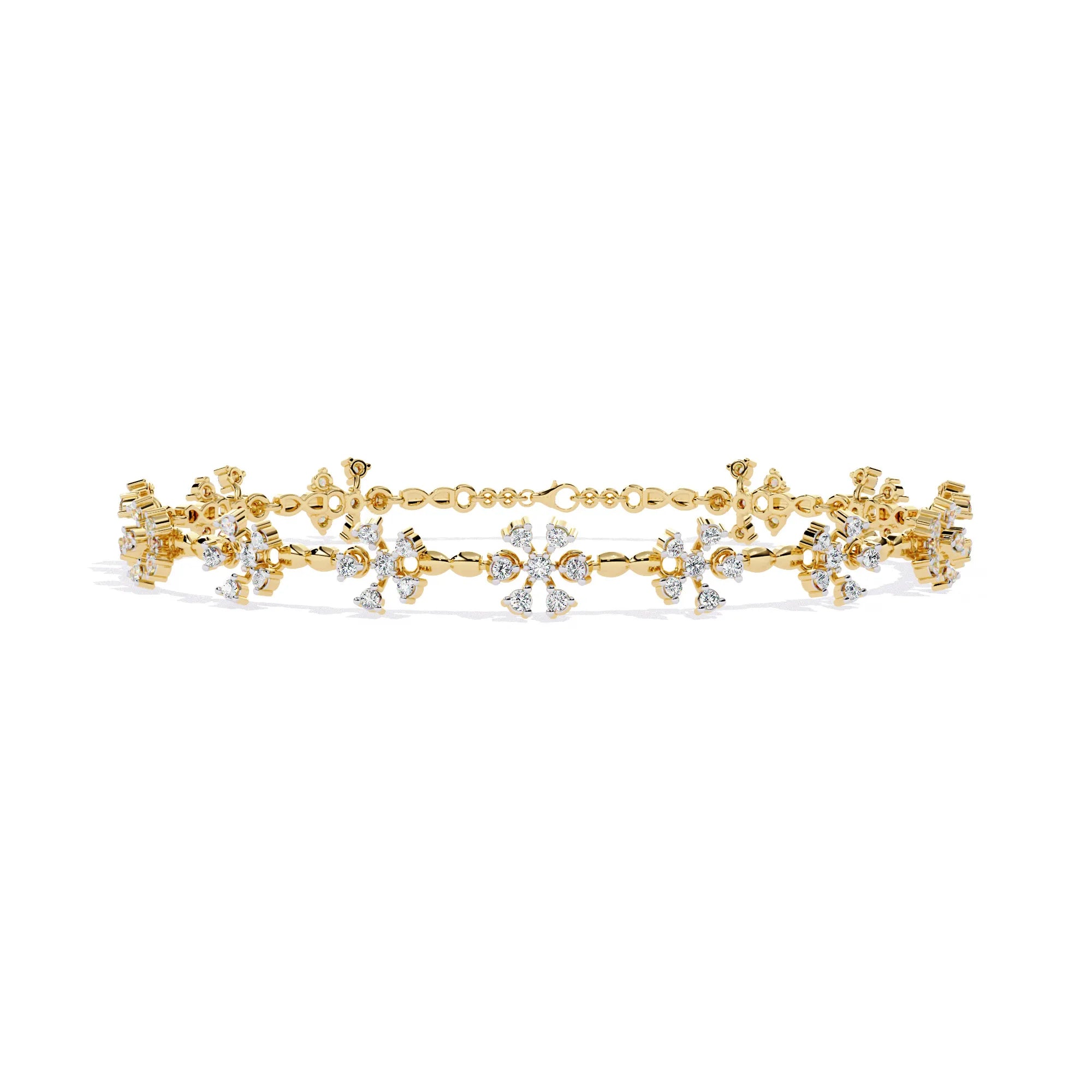 Petal Blossom Lab Diamond Bracelet