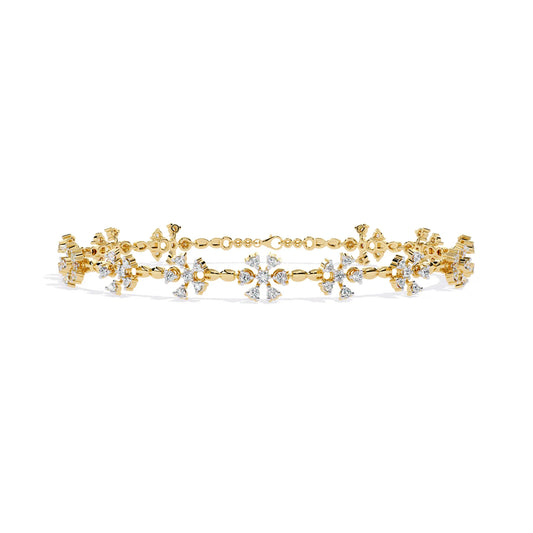 Petal Blossom Lab Diamond Bracelet