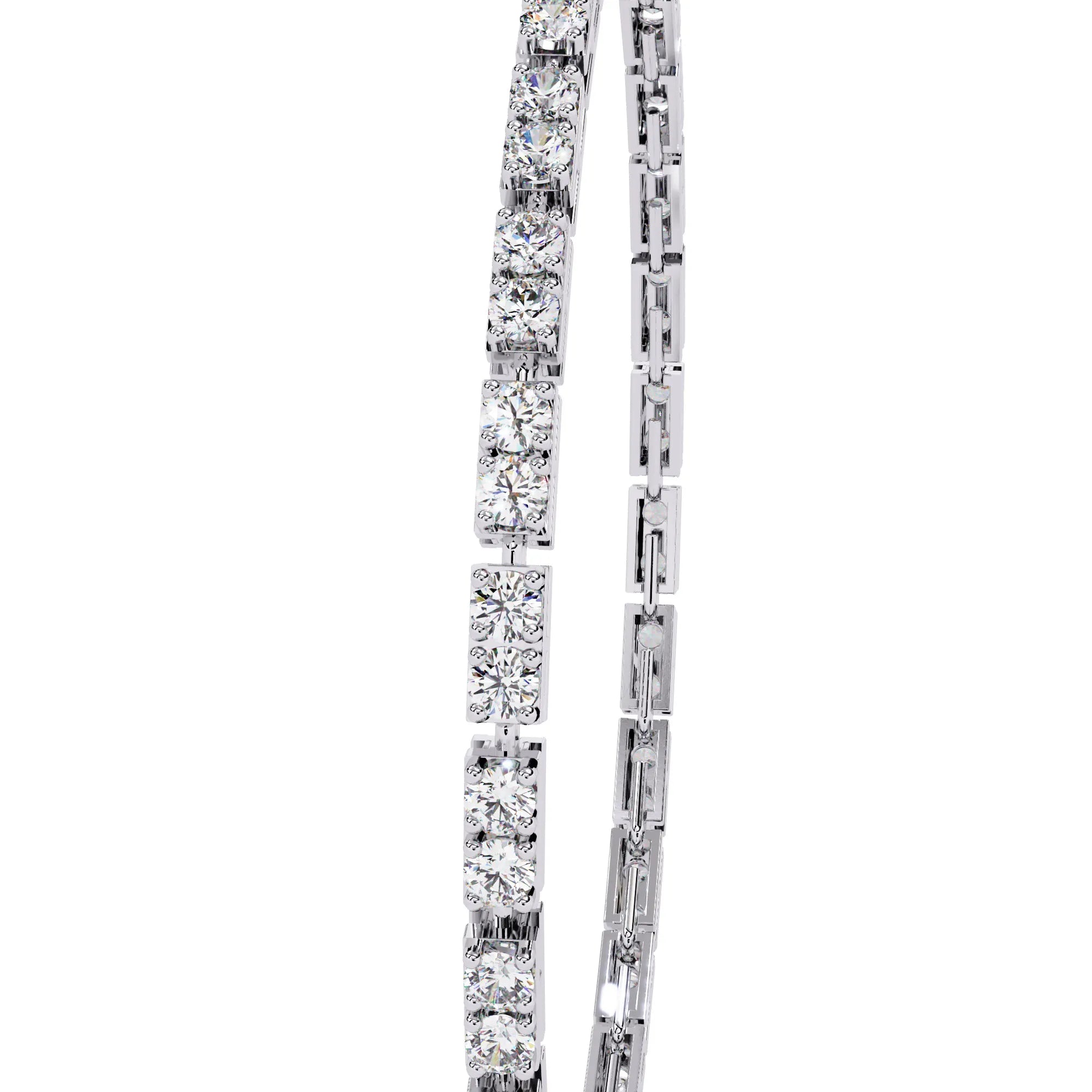 Facet Baguette Lab Diamond Bracelet