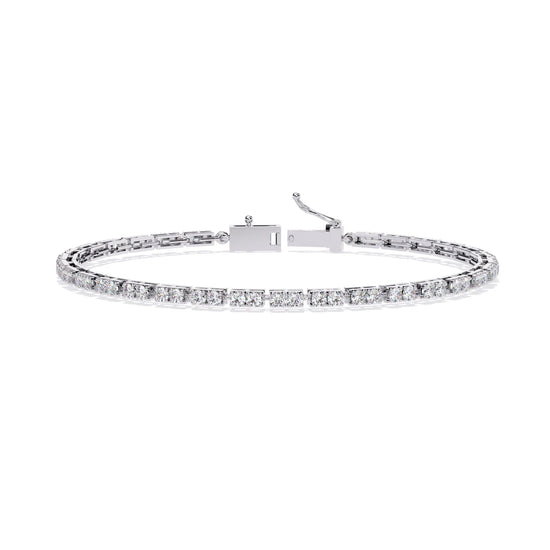 Facet Baguette Moissanite Bracelet