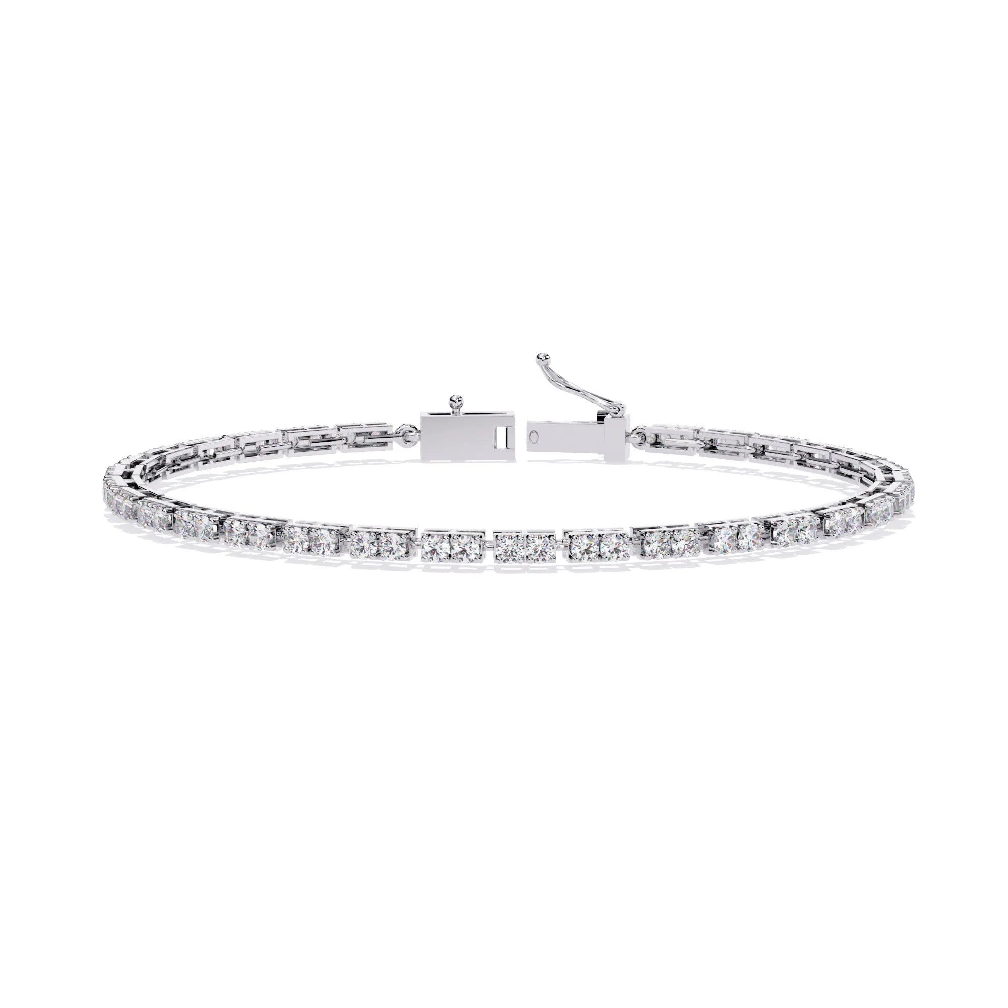 Facet Baguette Lab Diamond Bracelet
