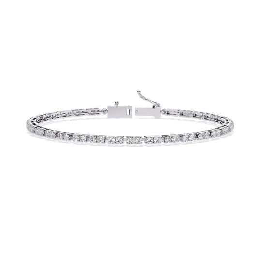 Facet Baguette Lab Diamond Bracelet