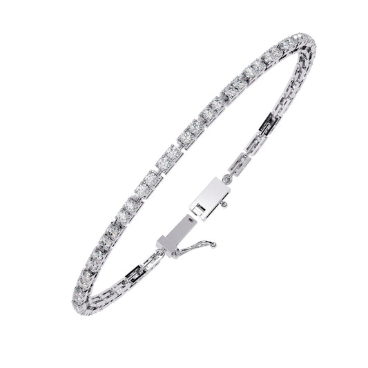 Facet Baguette Lab Diamond Bracelet
