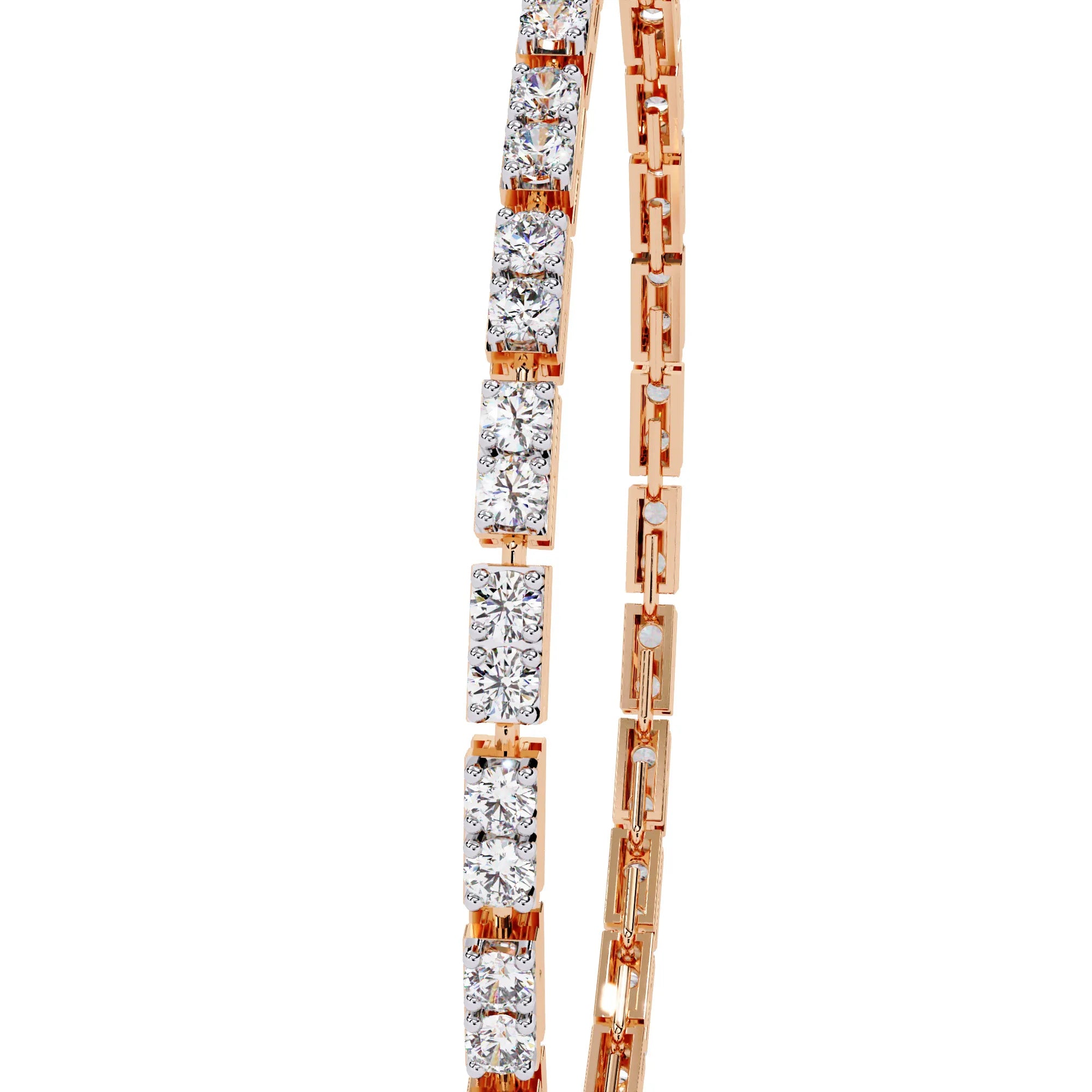 Facet Baguette Moissanite Bracelet