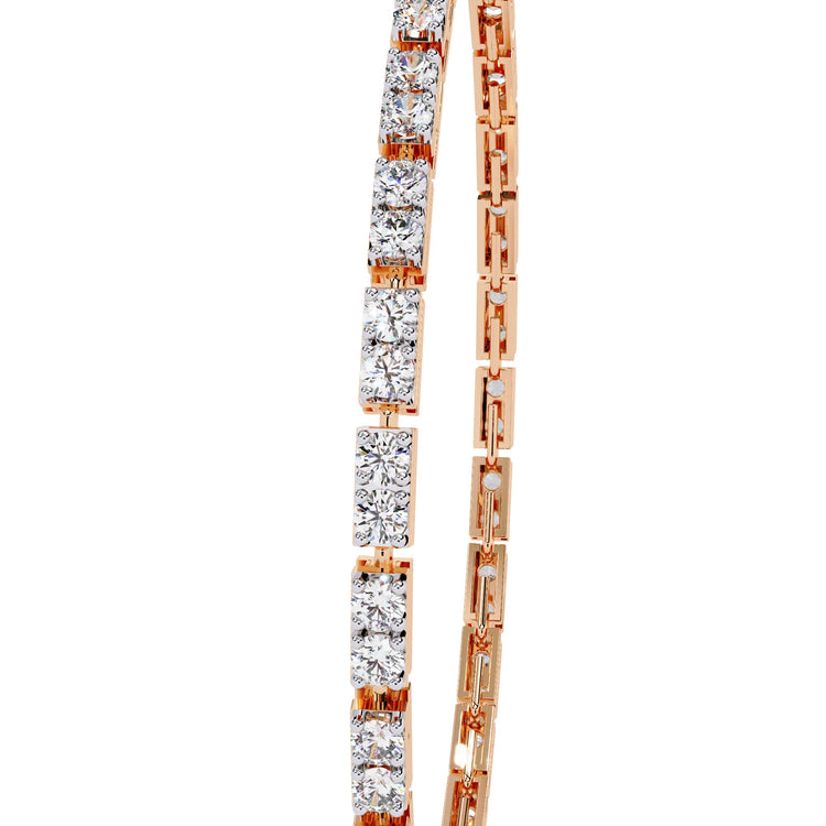 Facet Baguette Lab Diamond Bracelet