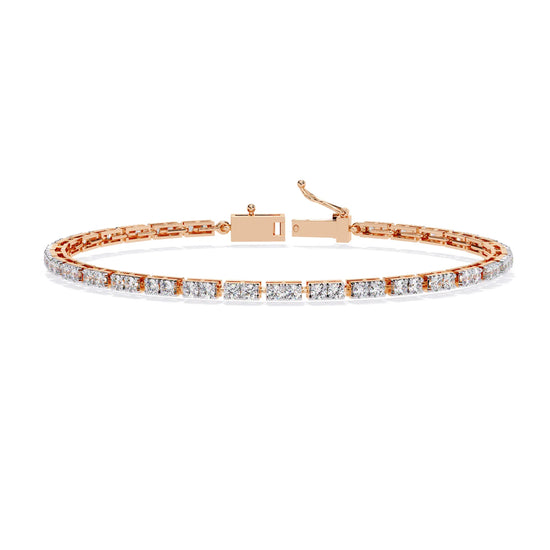 Facet Baguette Lab Diamond Bracelet