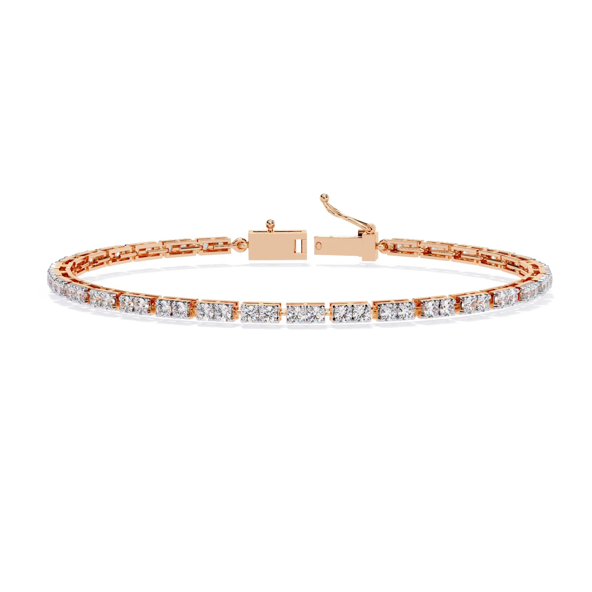 Facet Baguette Moissanite Bracelet