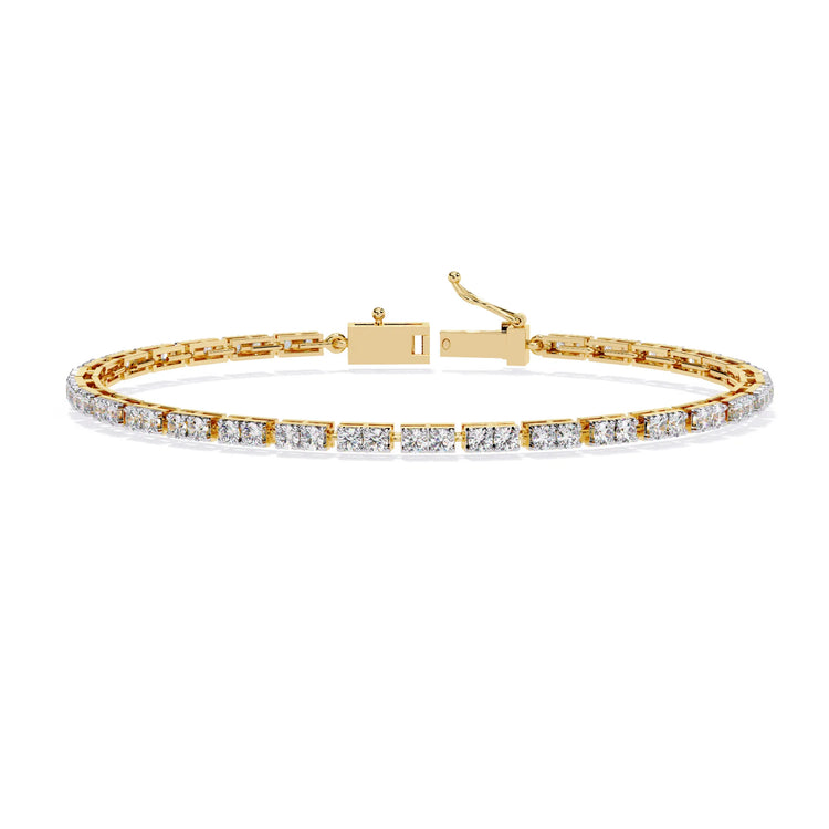 Facet Baguette Moissanite Bracelet