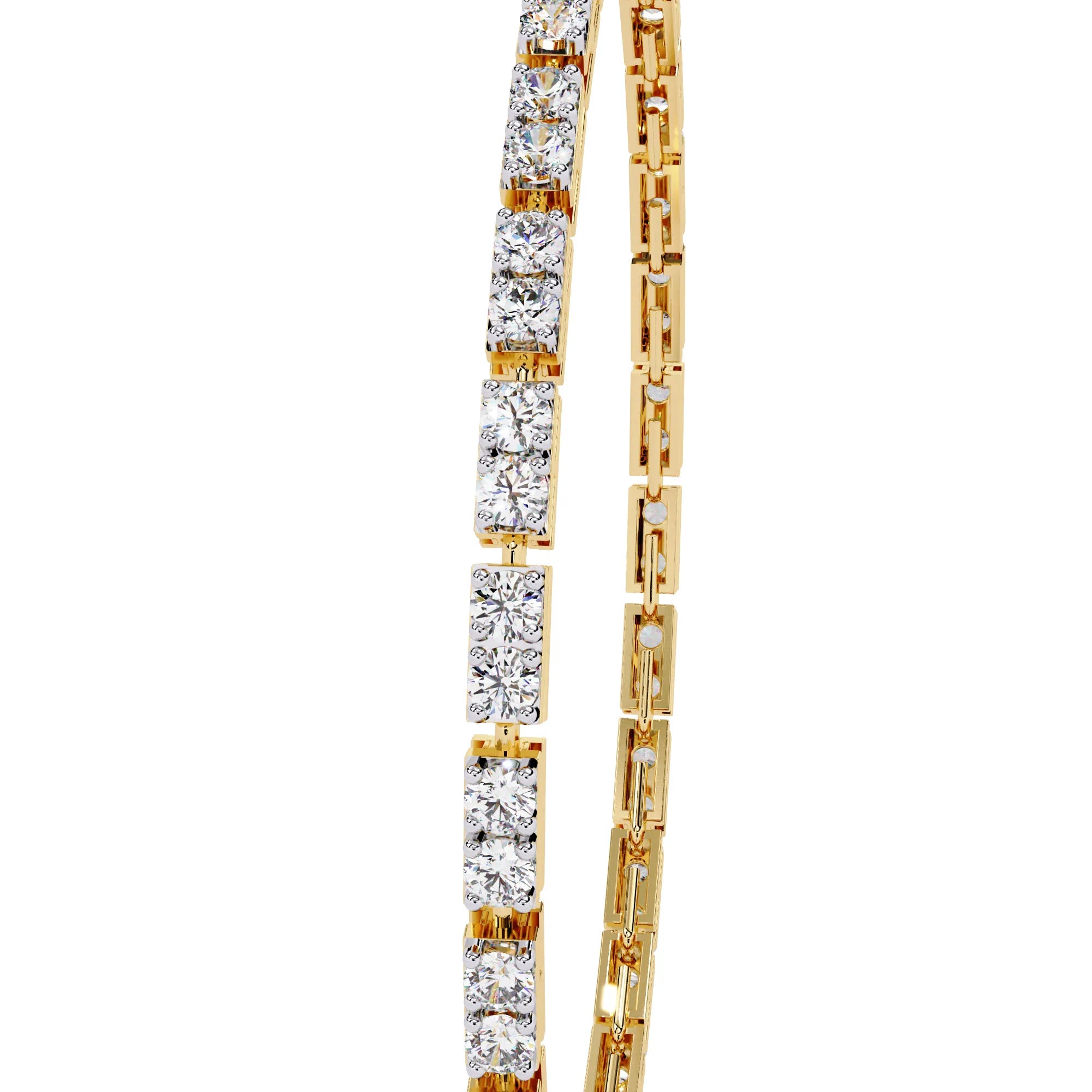 Facet Baguette Moissanite Bracelet
