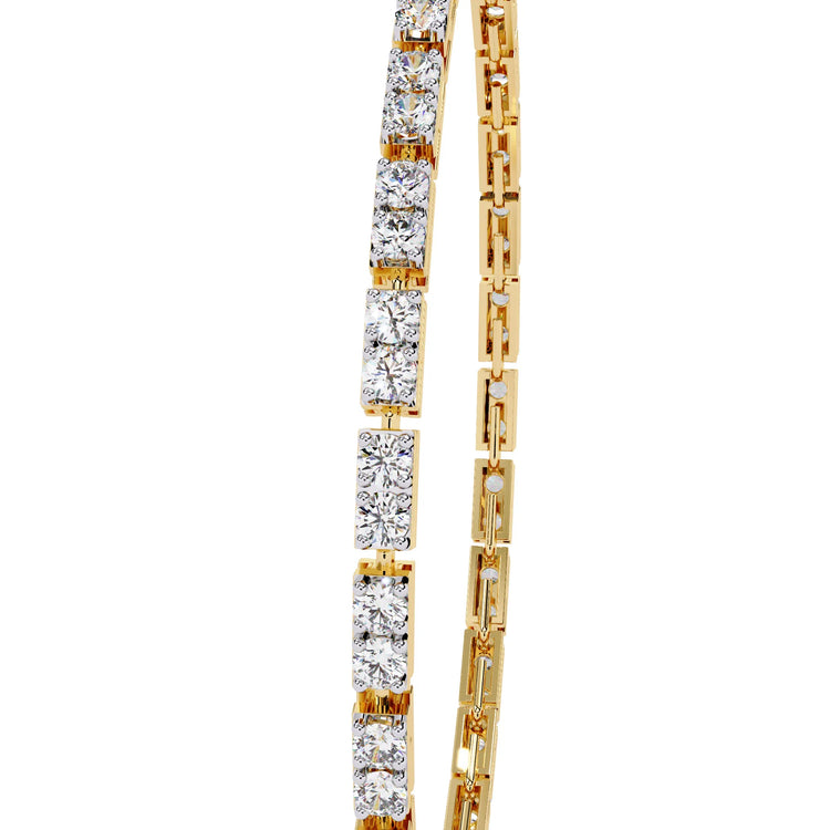 Facet Baguette Moissanite Bracelet