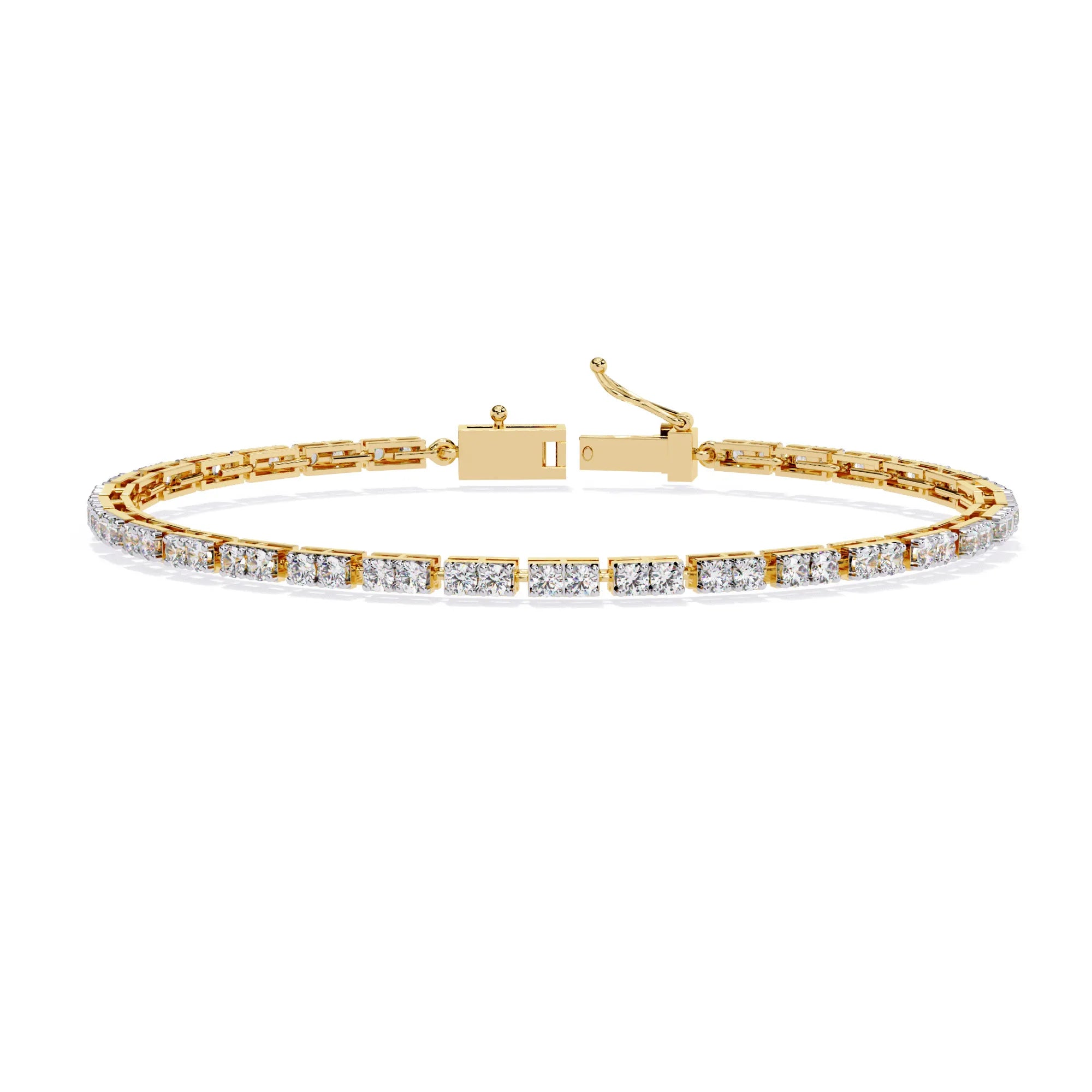 Facet Baguette Lab Diamond Bracelet