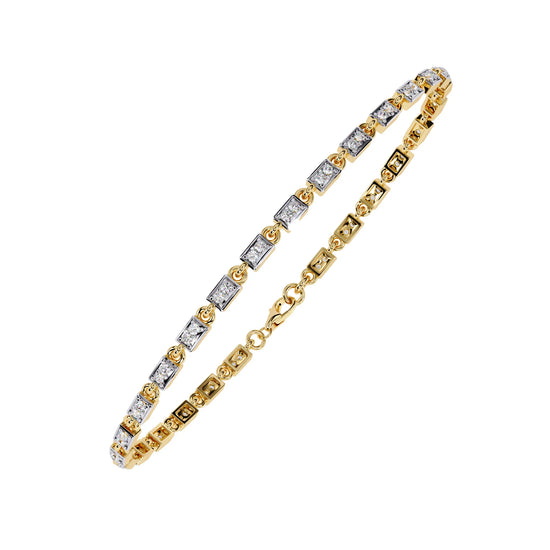 Aurora Row Moissanite Bracelet
