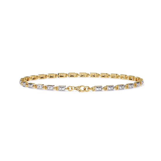 Aurora Row Moissanite Bracelet