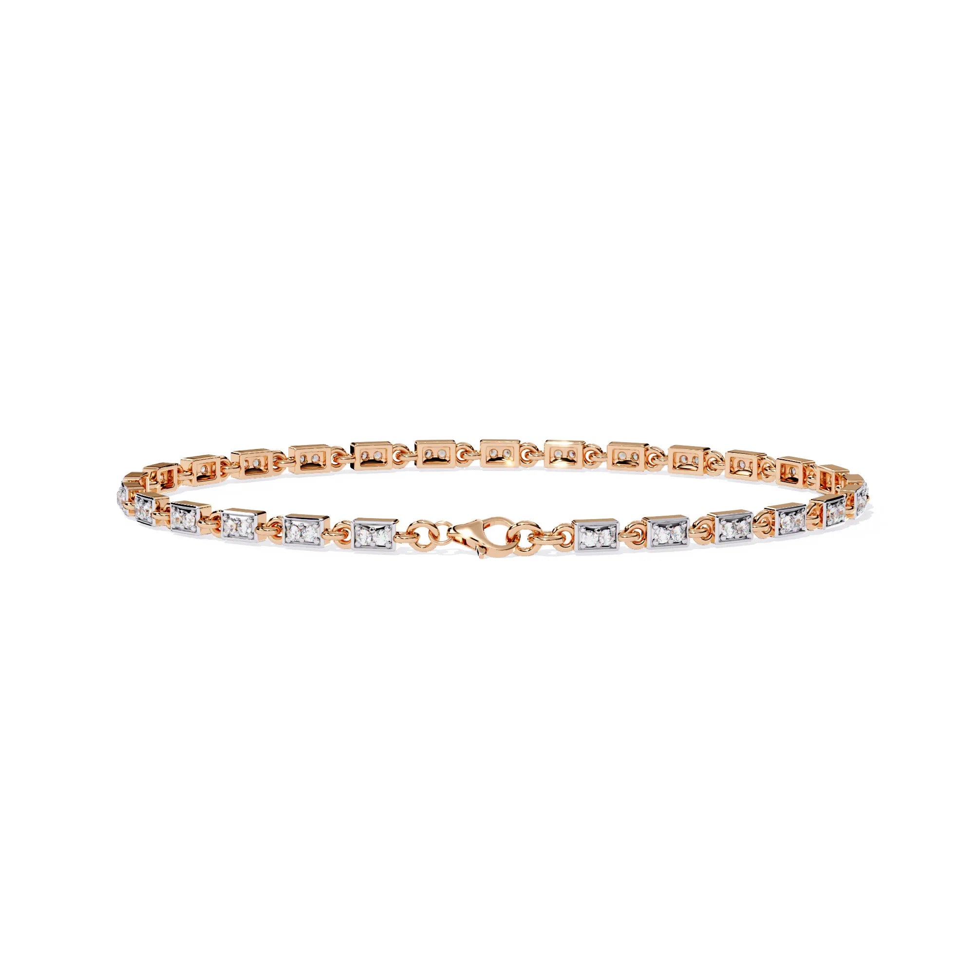 Aurora Row Moissanite Bracelet