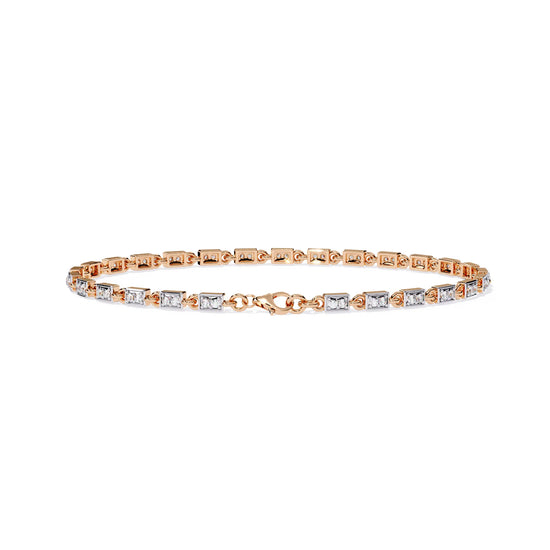 Aurora Row Moissanite Bracelet