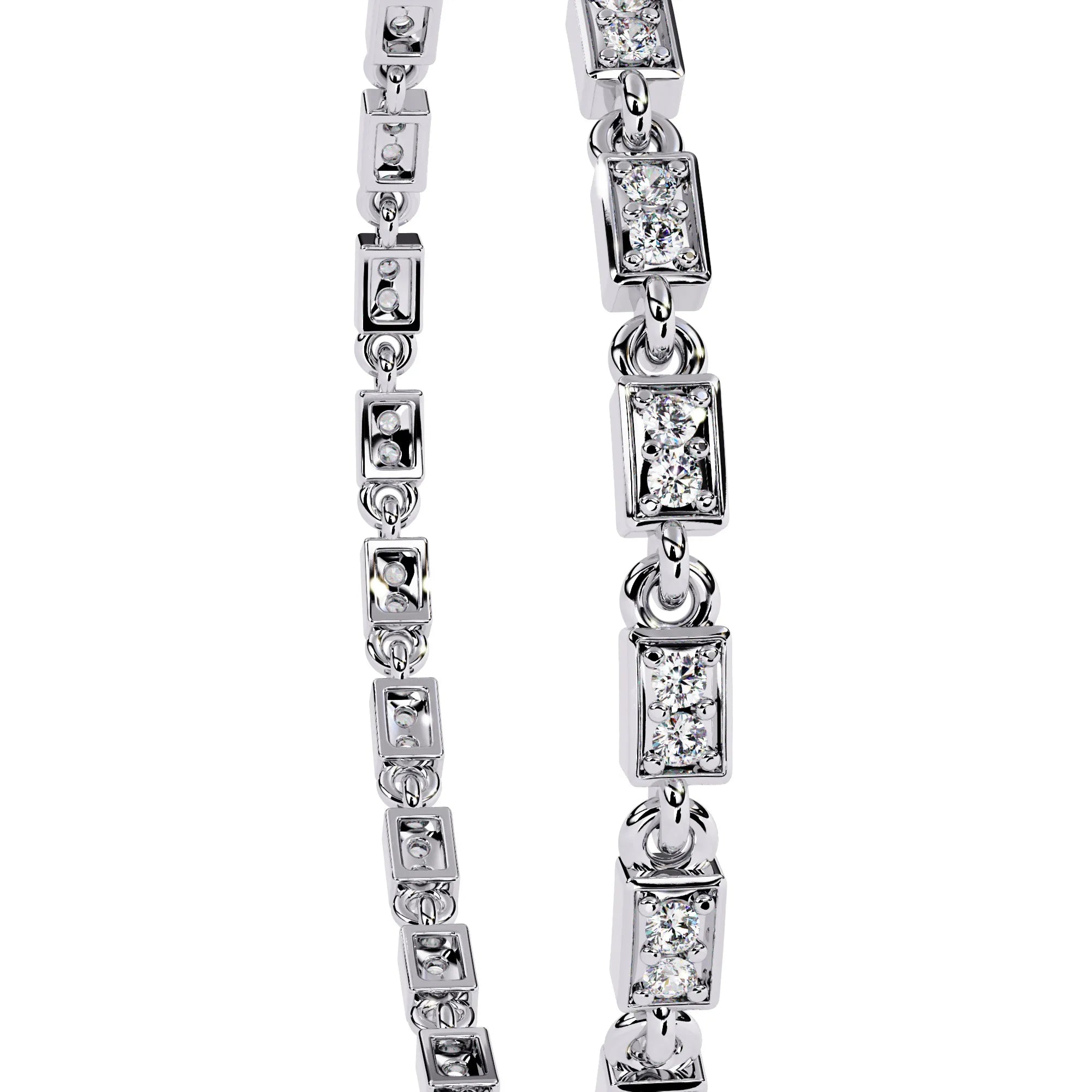 Aurora Row Moissanite Bracelet